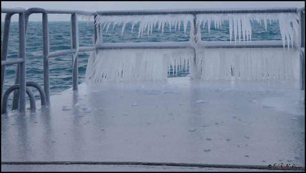 Fèvrier 2017 Genève. le lac gelé