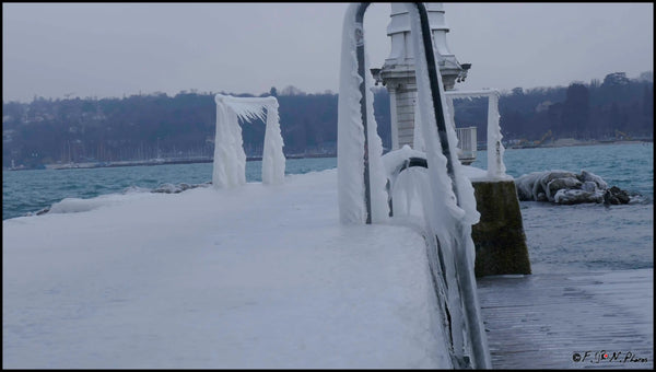 Fèvrier 2017 Genève. le lac gelé